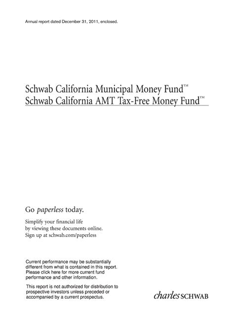 Documents related to Schwab Municipal Money Fund